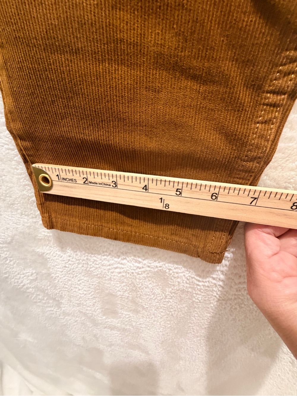 Levi’s 502 Regular Taper Corduroy Pants NWT Warp Stretch Brown 33x30 - Picture 13 of 14